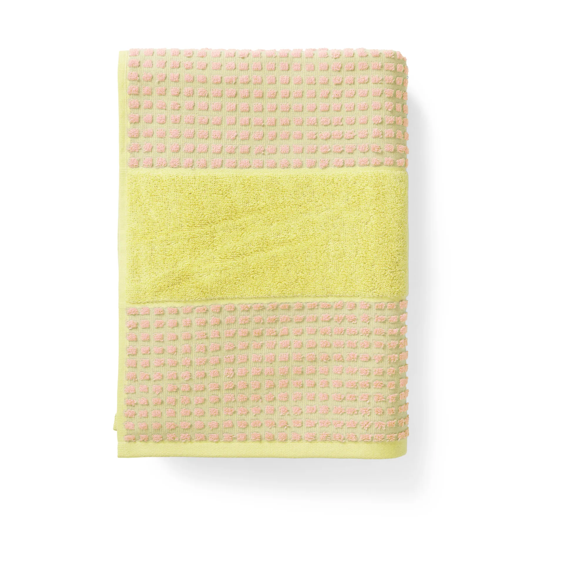 Juna Serviette Check cm Jaune-rose — vue 3