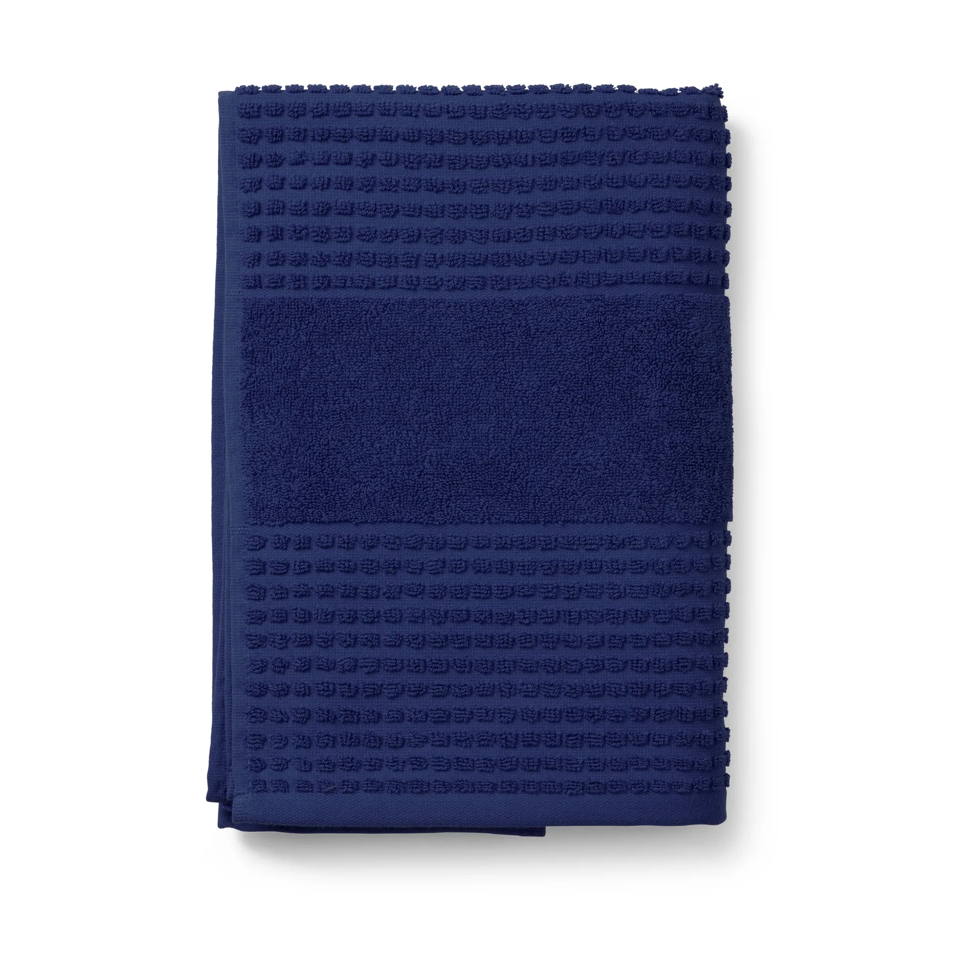 Juna Serviette Check cm Bleu marine