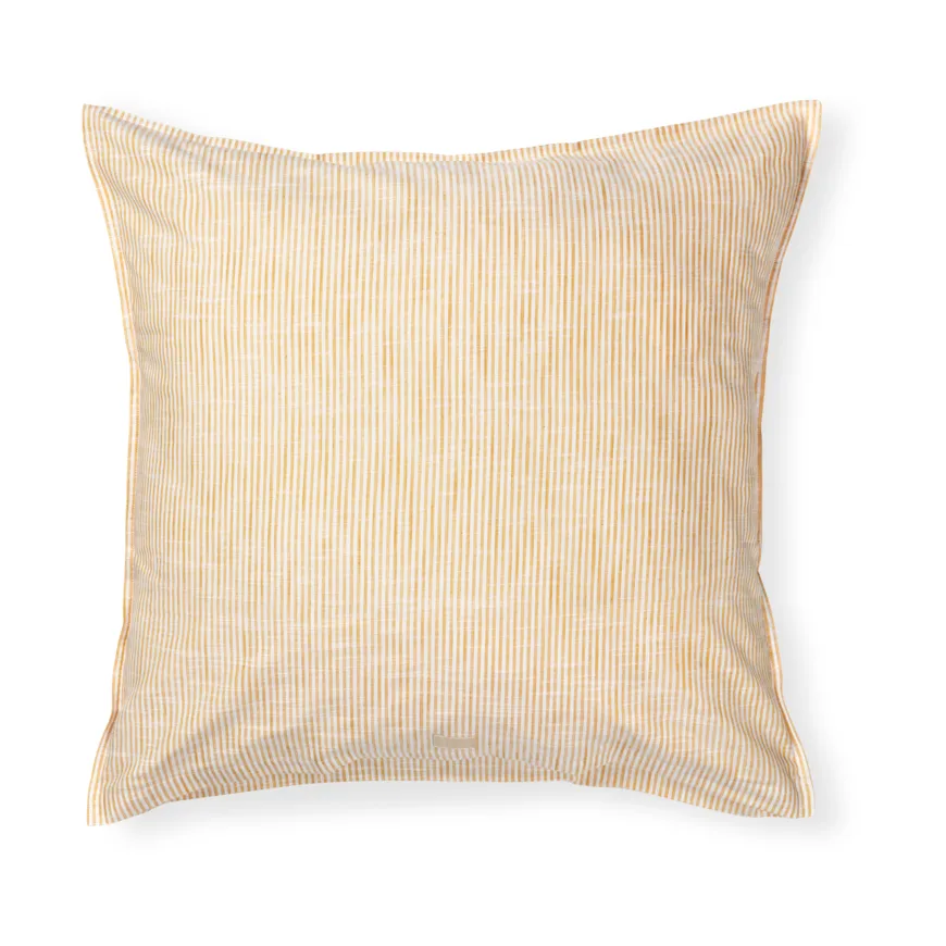 Juna Taie d'oreiller Monochrome Lines cm Ocre blanc