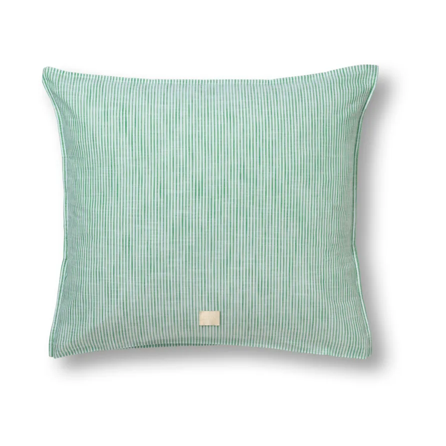 Juna Taie d'oreiller Monochrome Lines cm Vert-blanc