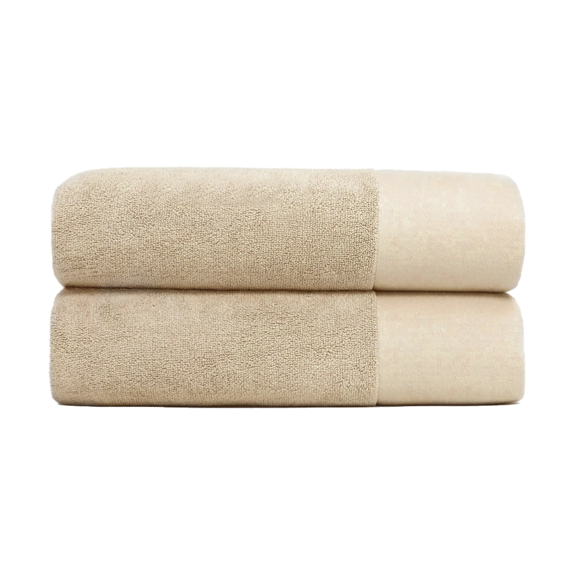 Juniper Serviettes de douche Juniper cm lot de 2 Beach Sand