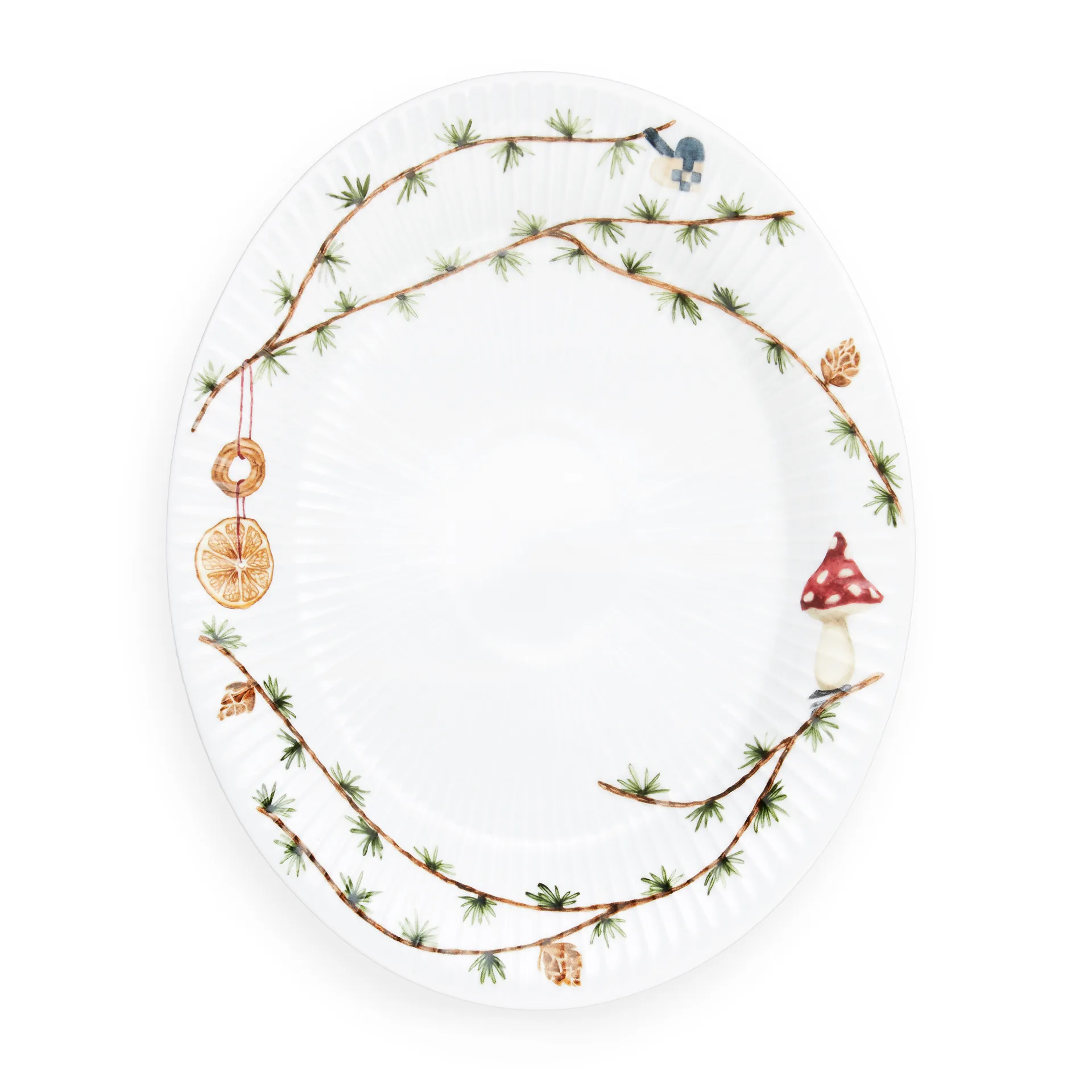 Kähler - Hammershøi Christmas Ovalt bordfad 22,5x28,5 cm