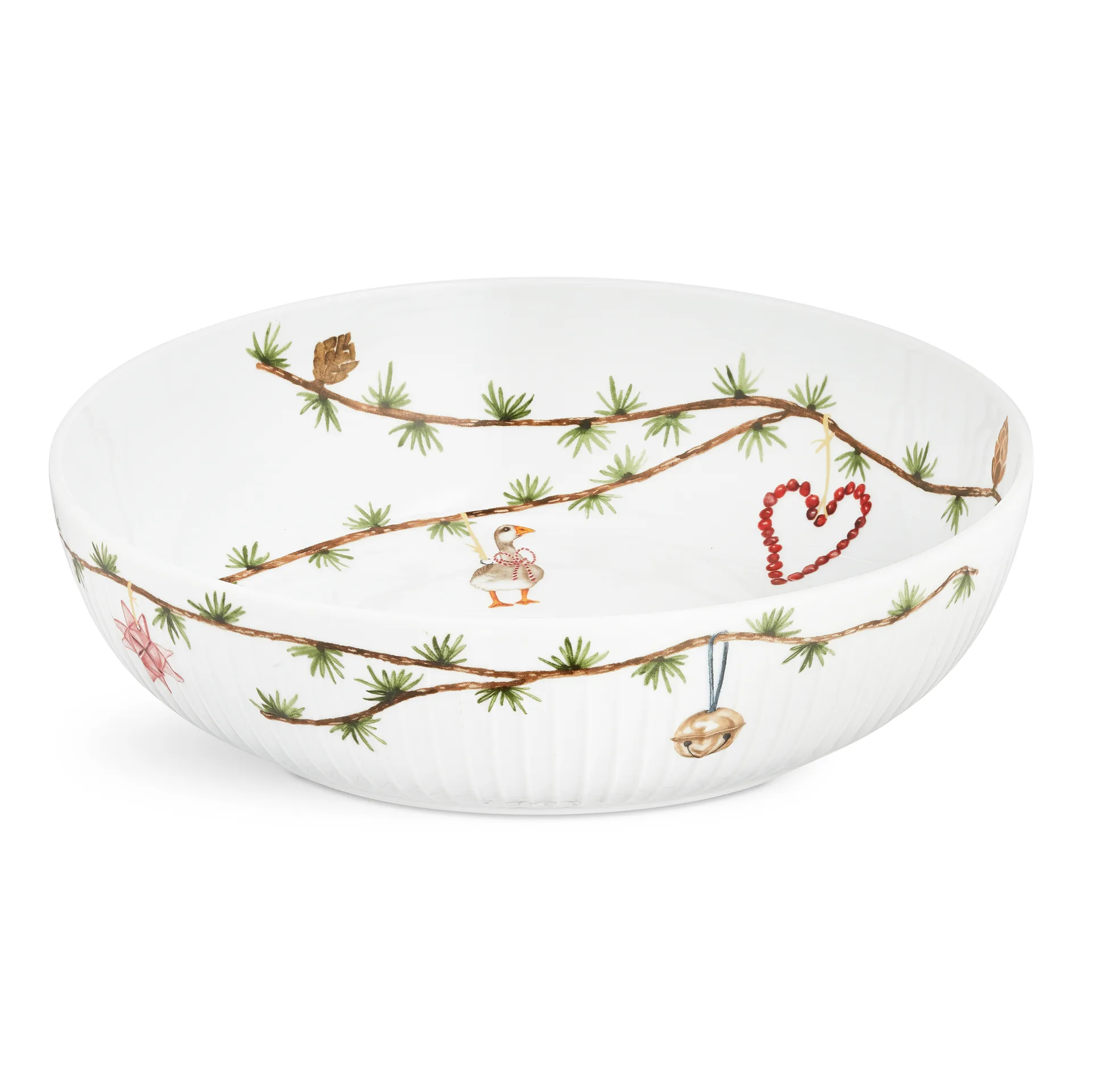 Kähler Hammershøi Christmas skål Ø30 cm Hvid