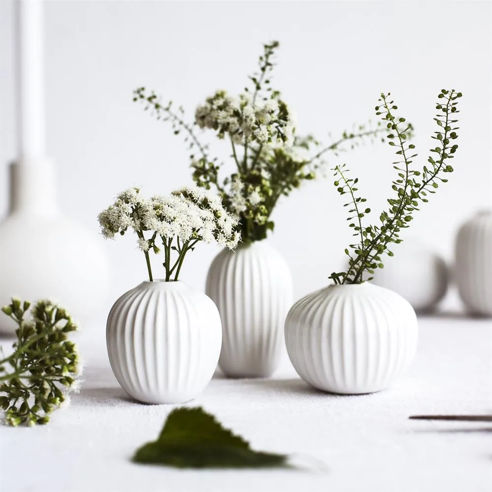 Hammershøi miniature vase set 3 pieces from Kähler - NordicNest.com