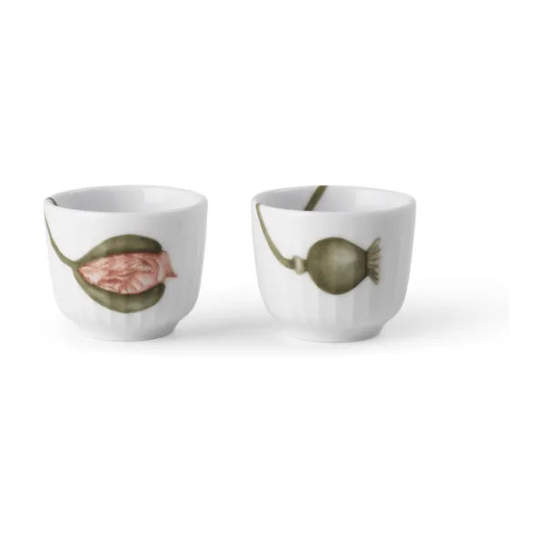 Hammershøi Poppy äggkopp 2-pack, Vit-dekor
