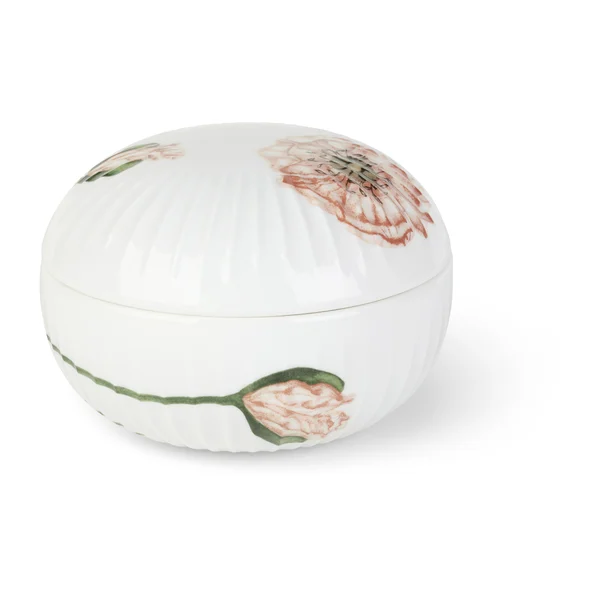 Hammershøi Poppy ask Ø12 cm, Vit-dekor