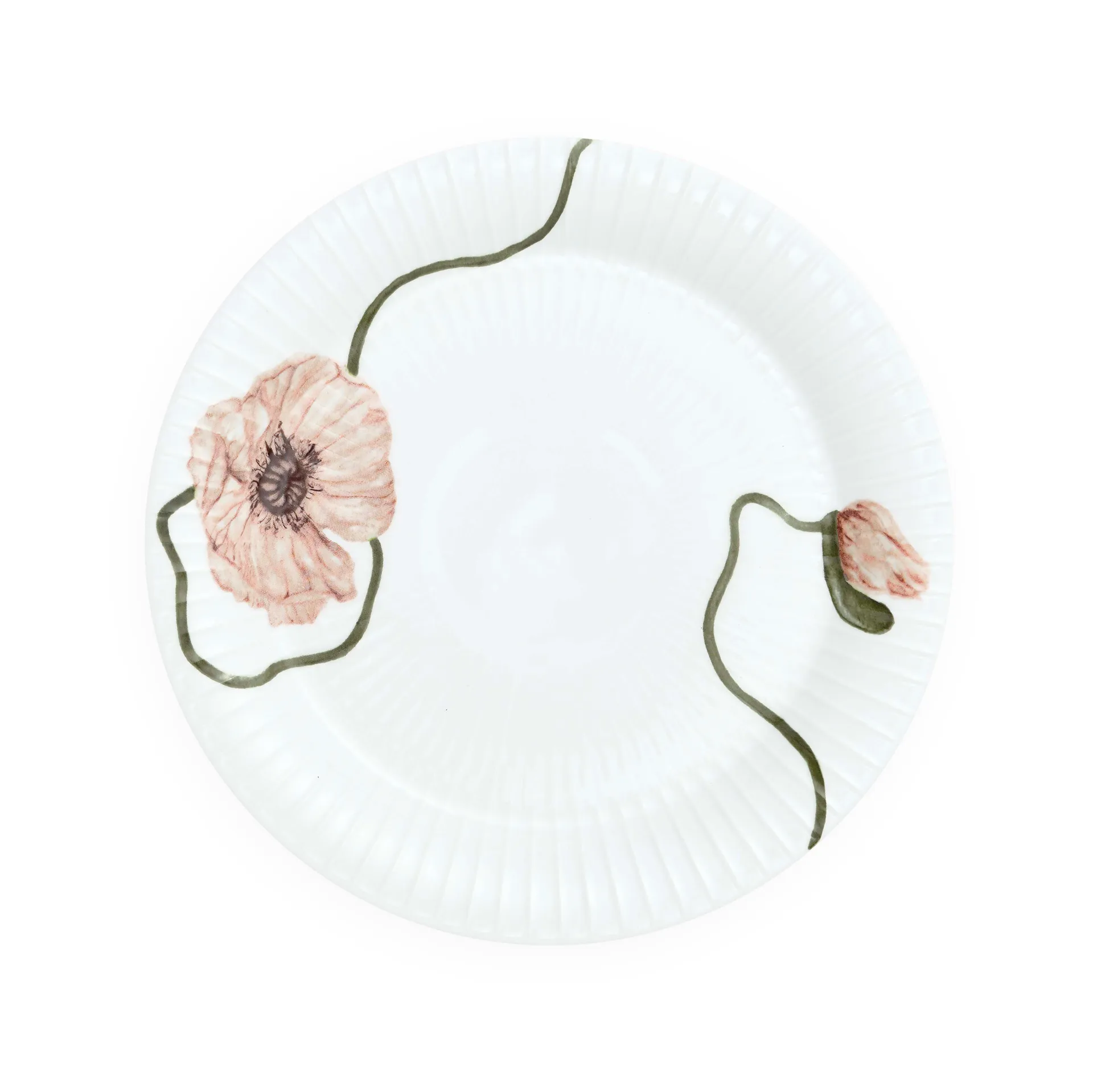 K&auml;hler Hammersh&oslash;i Poppy assiett 22 cm Vit