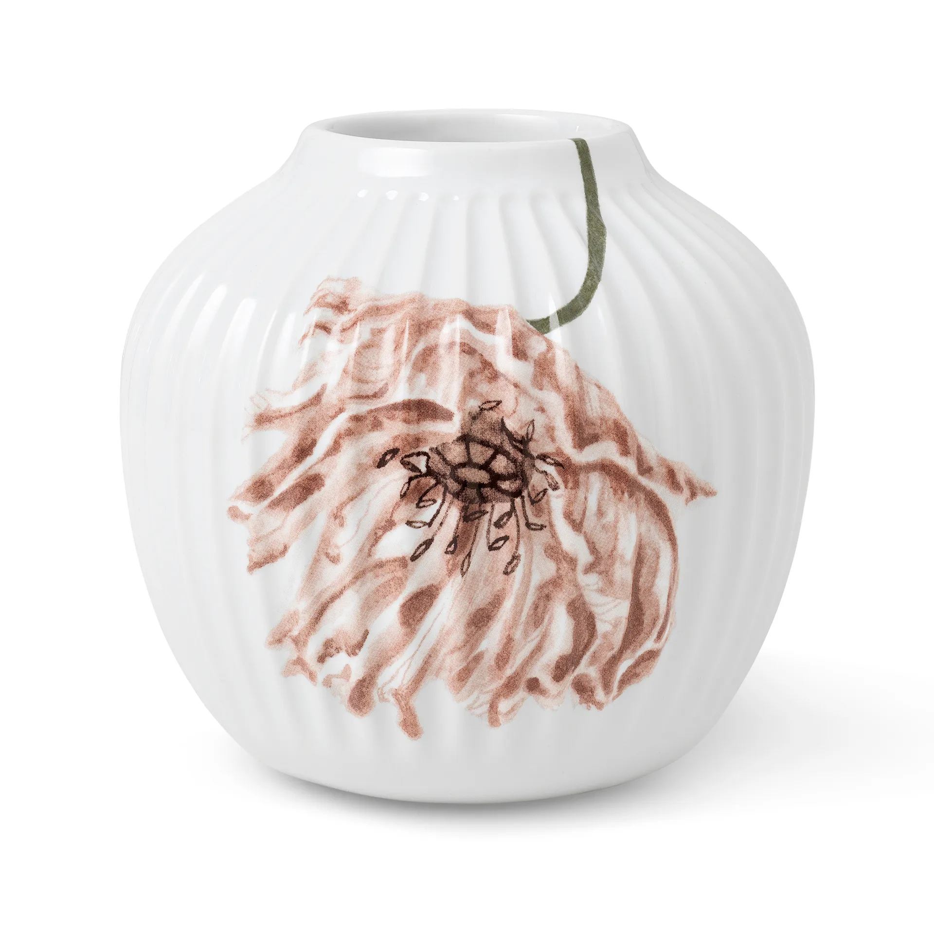 Kähler Hammershøi Poppy vase 13 cm Hvid