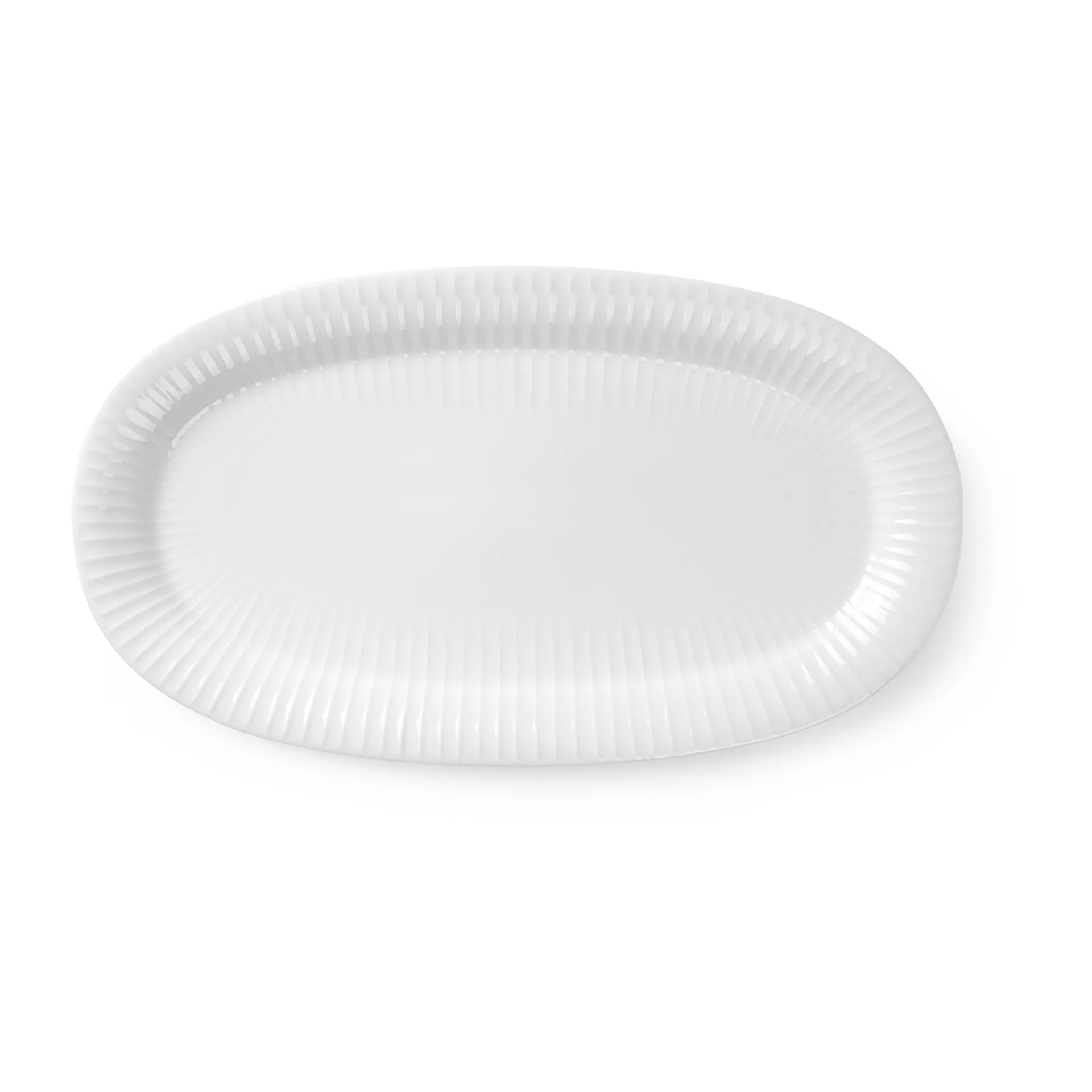 Kähler - Hammershøi Ovalt serveringsfad 40x22.5 cm hvid