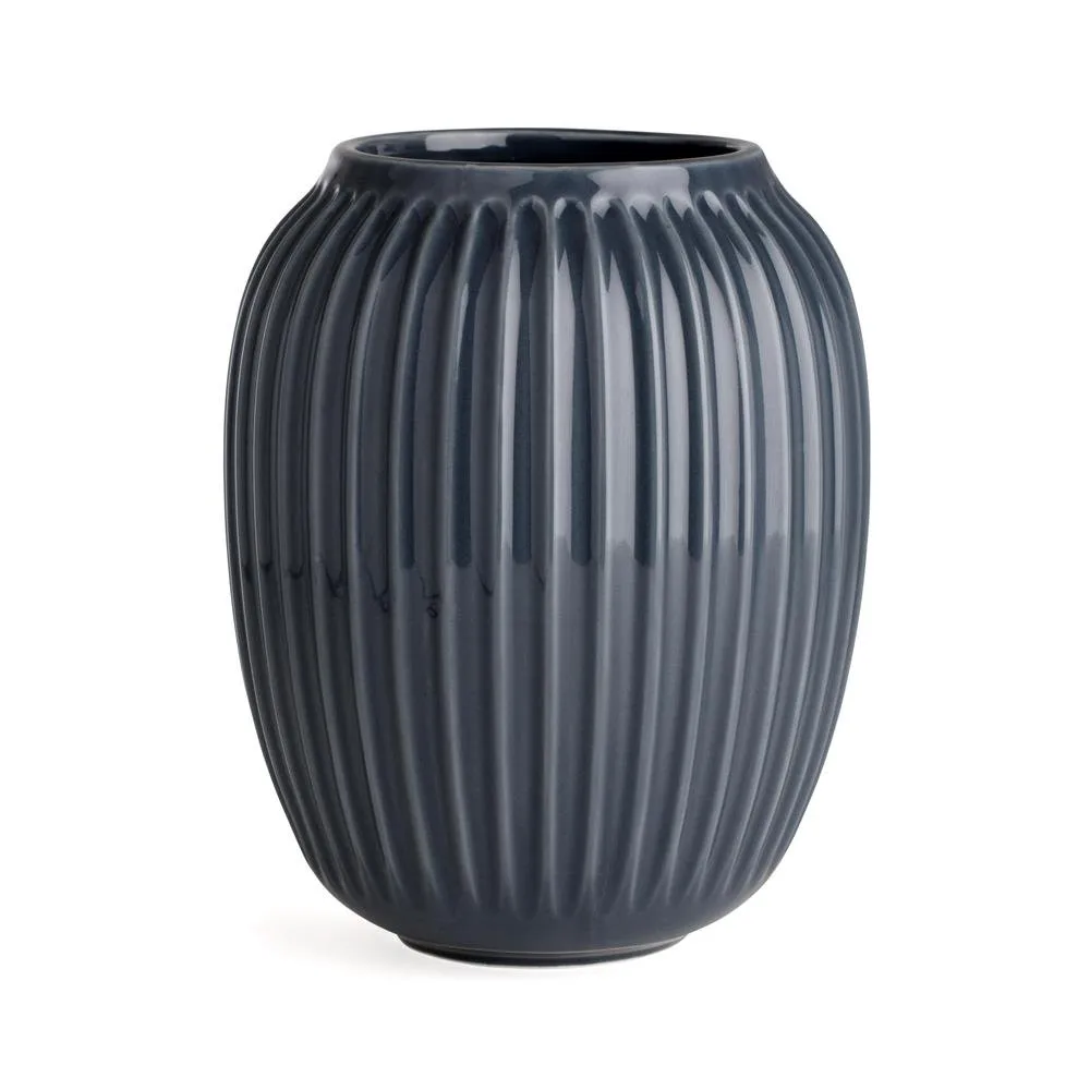 Kähler - Hammershøi vase, 21 cm antracitgrå