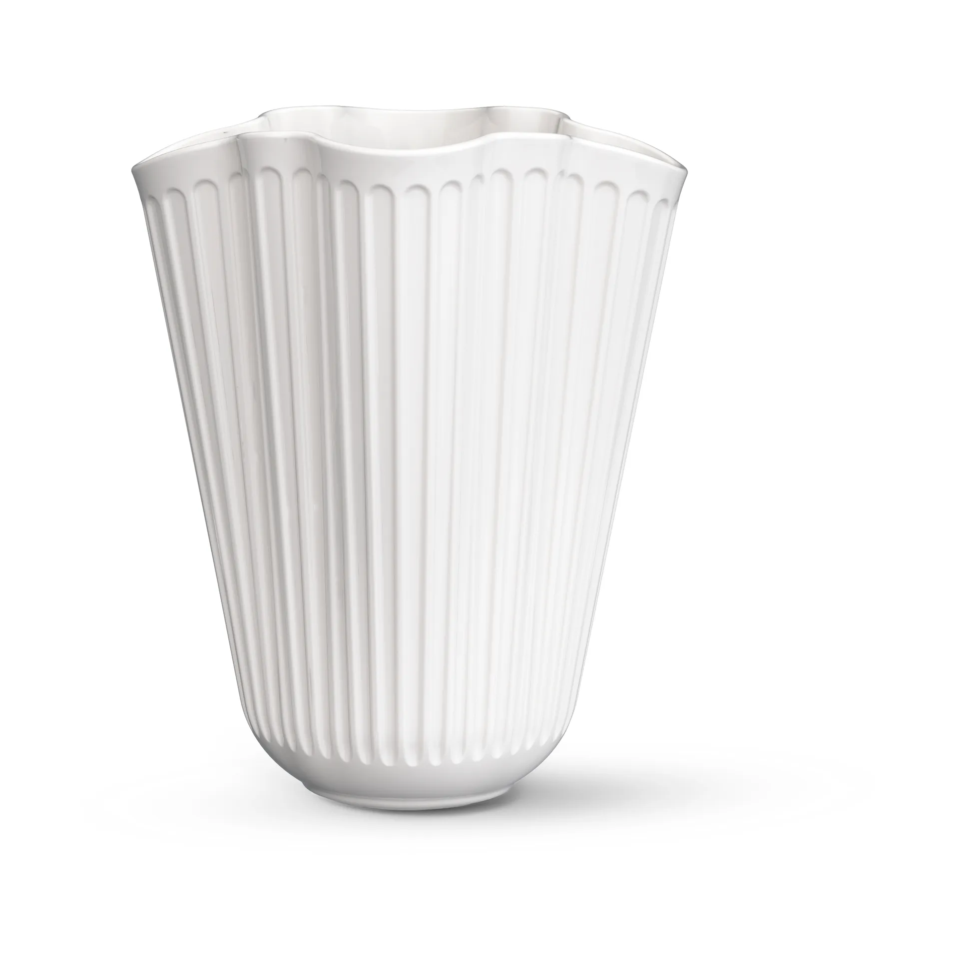 Kähler - Hammershøi Unfold Vase H20.5 cm hvid