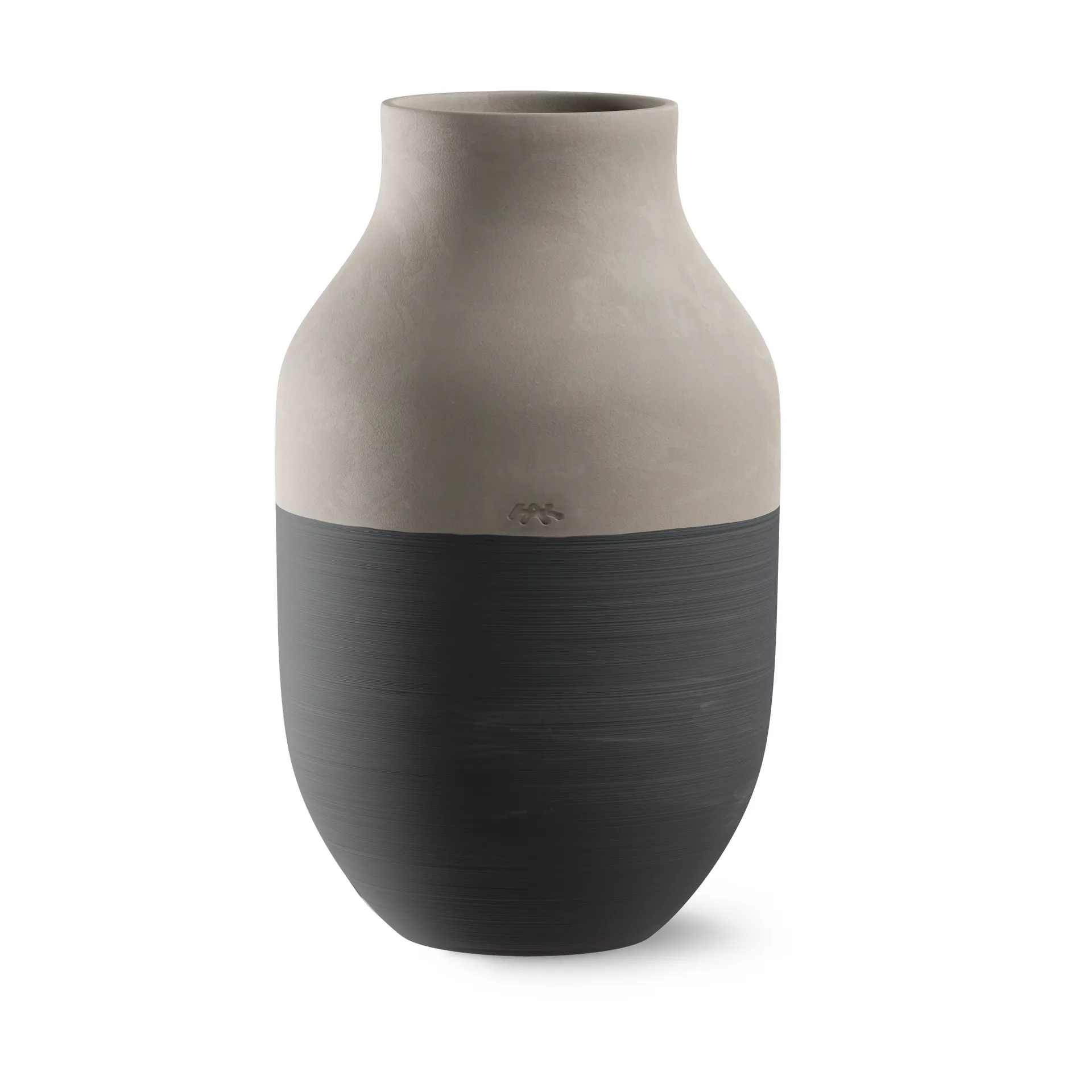Kähler - Omaggio Circulare Vase H31 cm antracitgrå