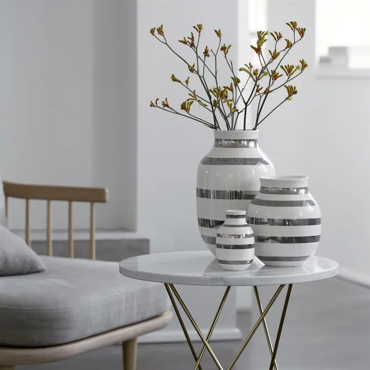 Omaggio vase silver - Kähler