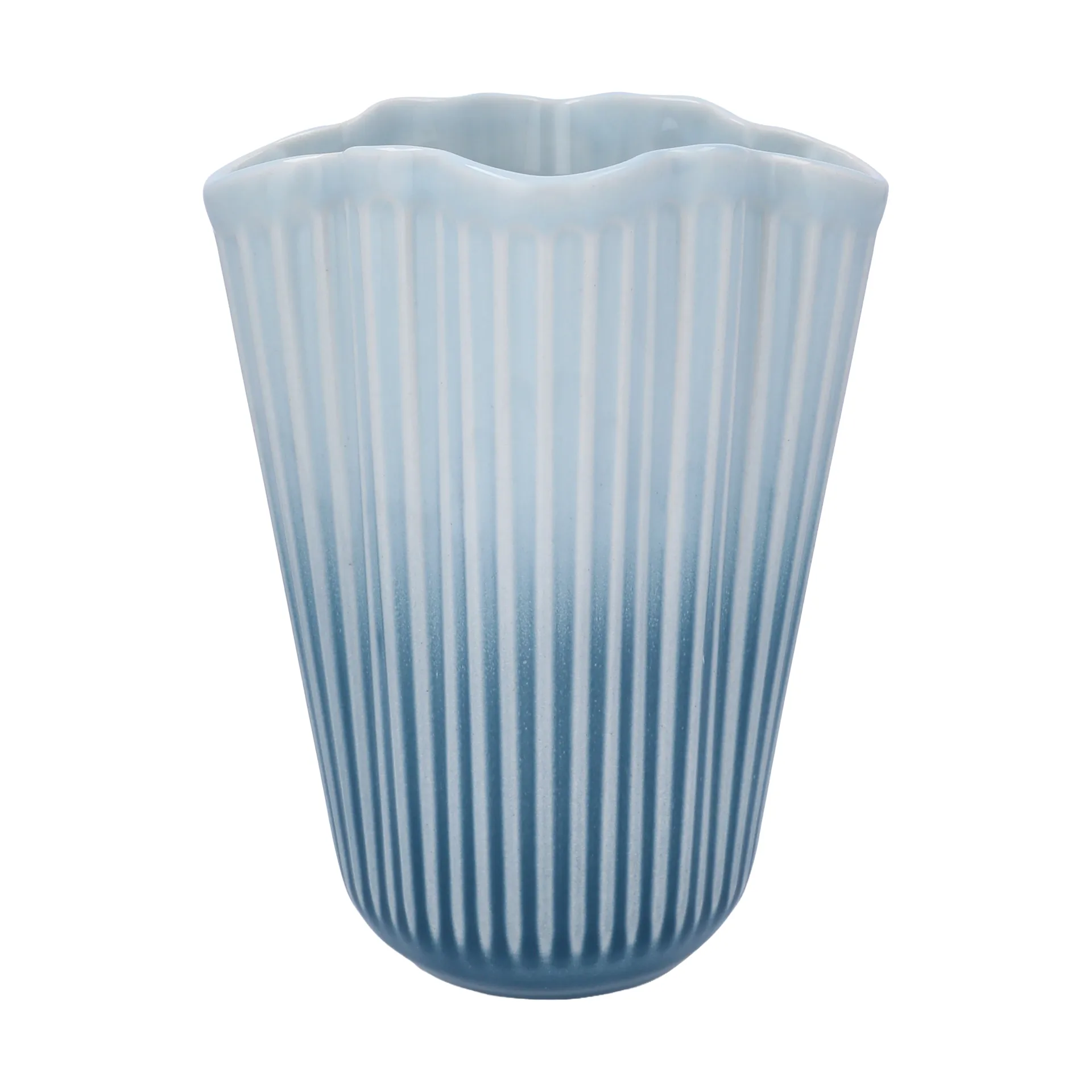 Kähler Vase Unfold Hammershøi Bleu, 20,5 cm