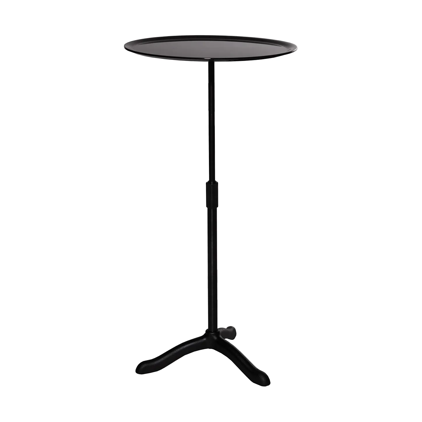 Källemo Table Cassis Ø Aluminium anodisé noir-noir