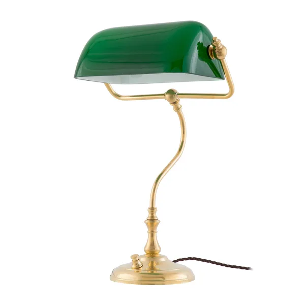 Bankirlampa bordslampa, Mässing
