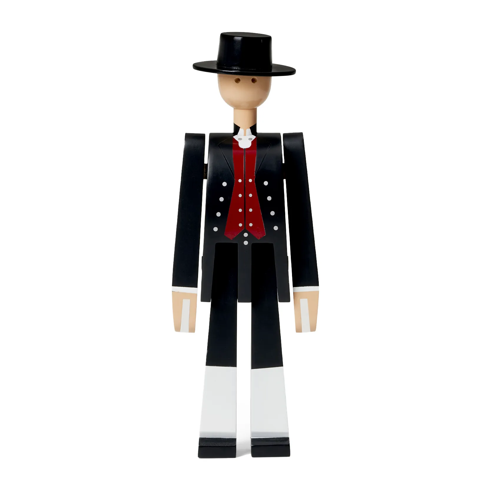 Kay Bojesen Denmark Homme en habits traditionnels norvégiens de Kay Bojesen Noir-rouge-blanc