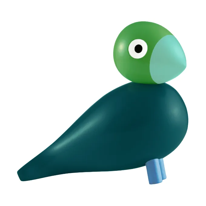 Kay Bojesen Denmark Kaj Bojesen Year Bird 2026 Birk Vert foncé