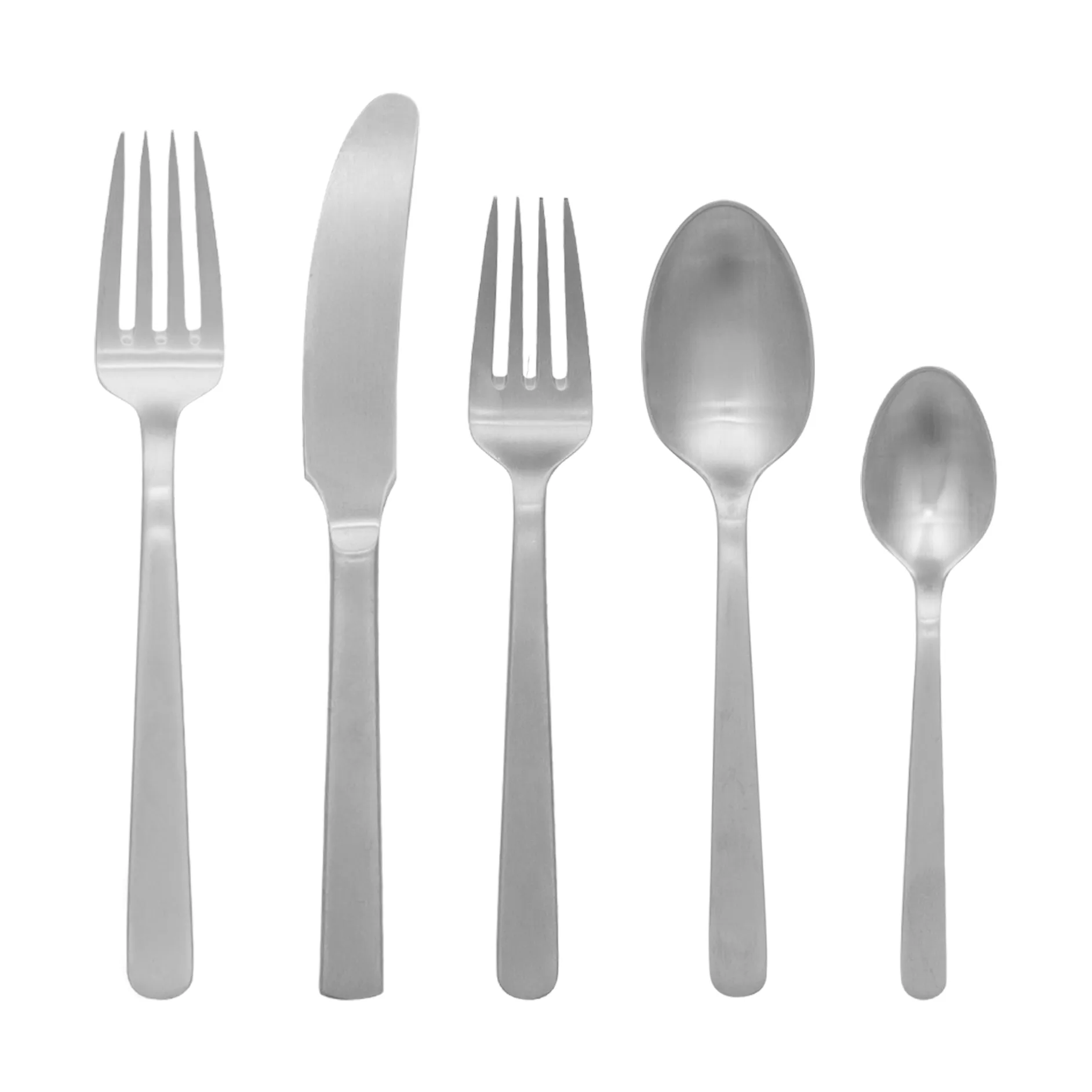 Kay Bojesen Grand Prix bestiksæt 5 dele Matte steel