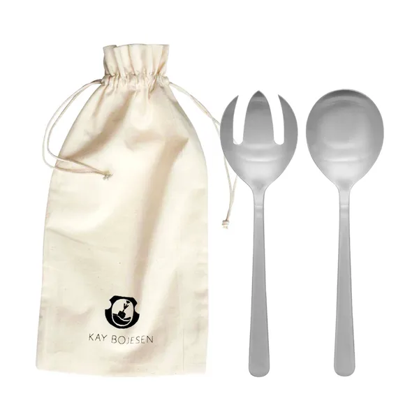 Grand Prix salladsbestick 18,5 cm 2 delar, Matte steel