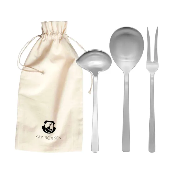 Grand Prix serveringsset 3 delar, Matte steel