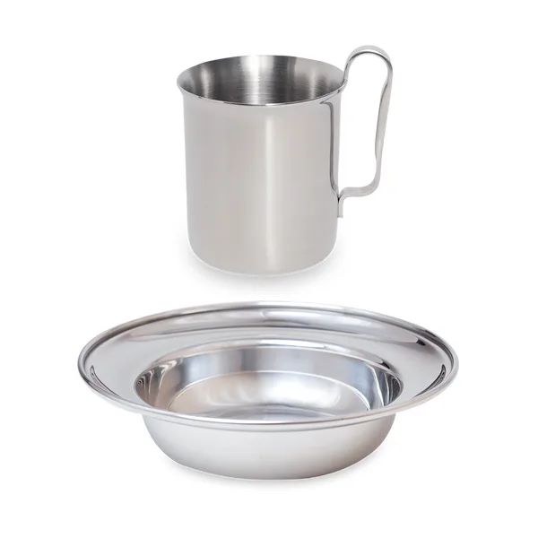 Kay Bojesen barnservis 2 delar, Polished steel