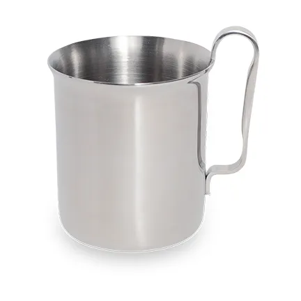Kay Bojesen mugg stål, Polished steel