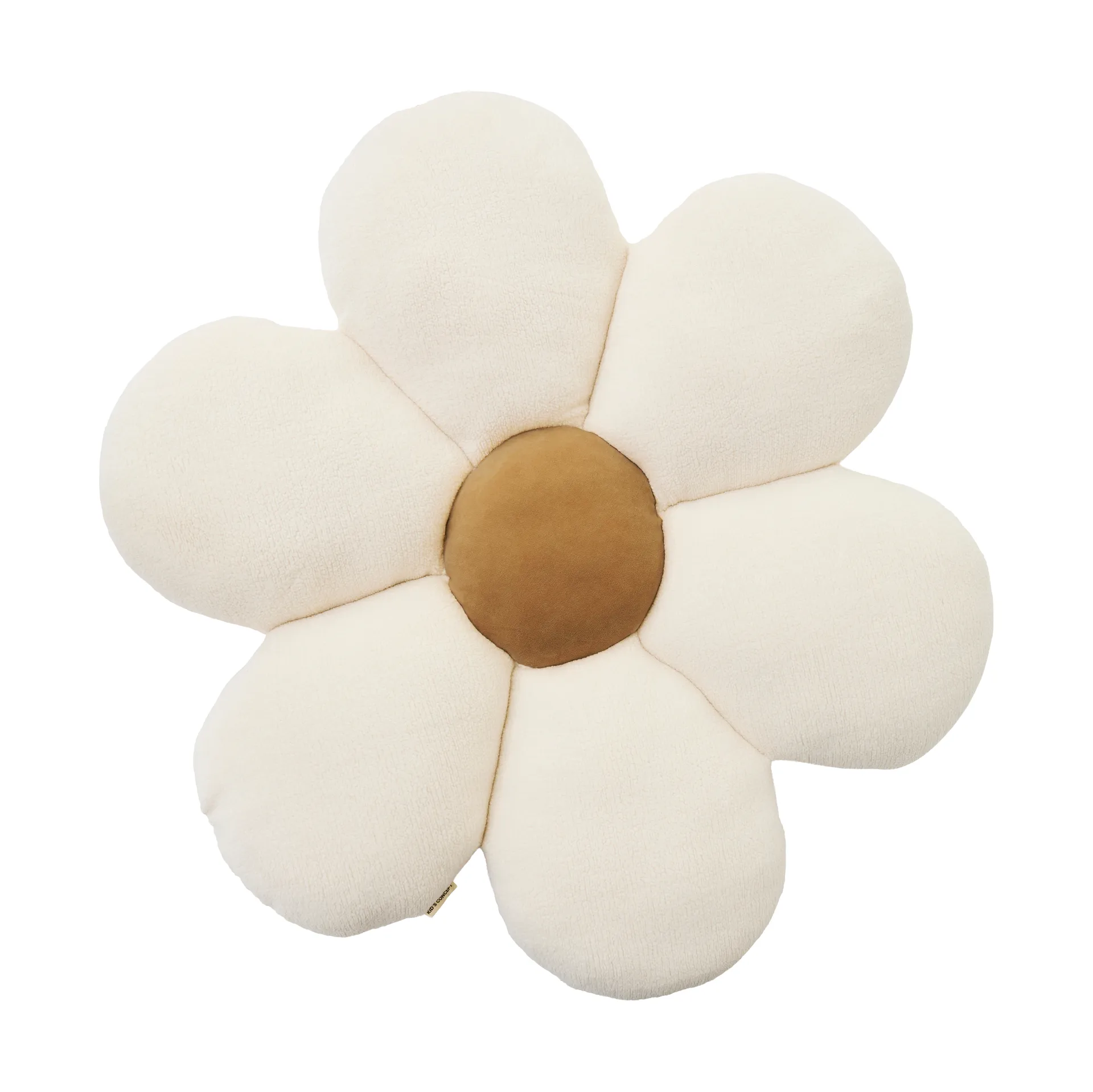 Kid's Concept Coussin de sol Blomma Ivoire naturel, Ø100x15 cm