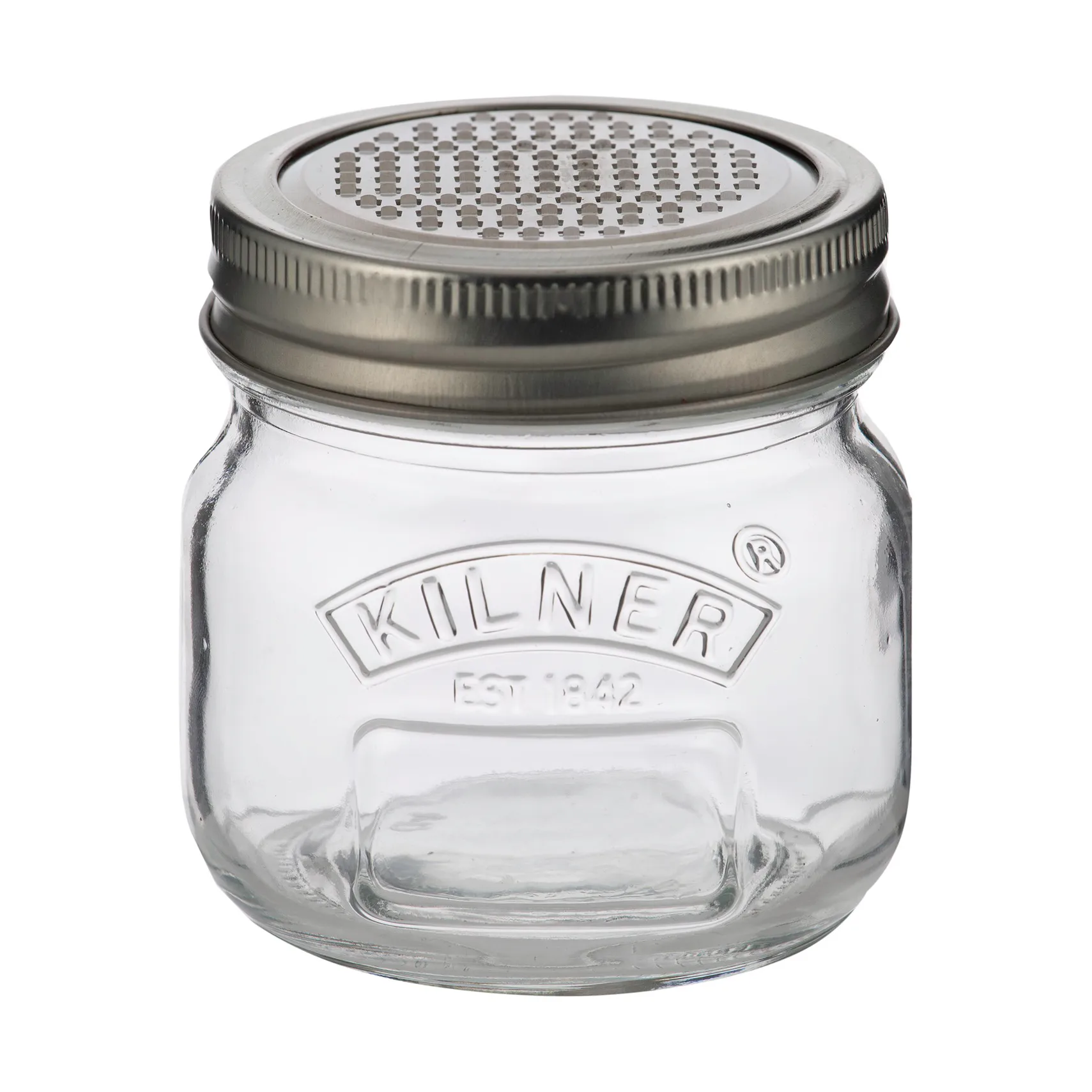 Kilner Bocal de conservation avec couvercle râpe Kilner Silver-clair, 250 ml