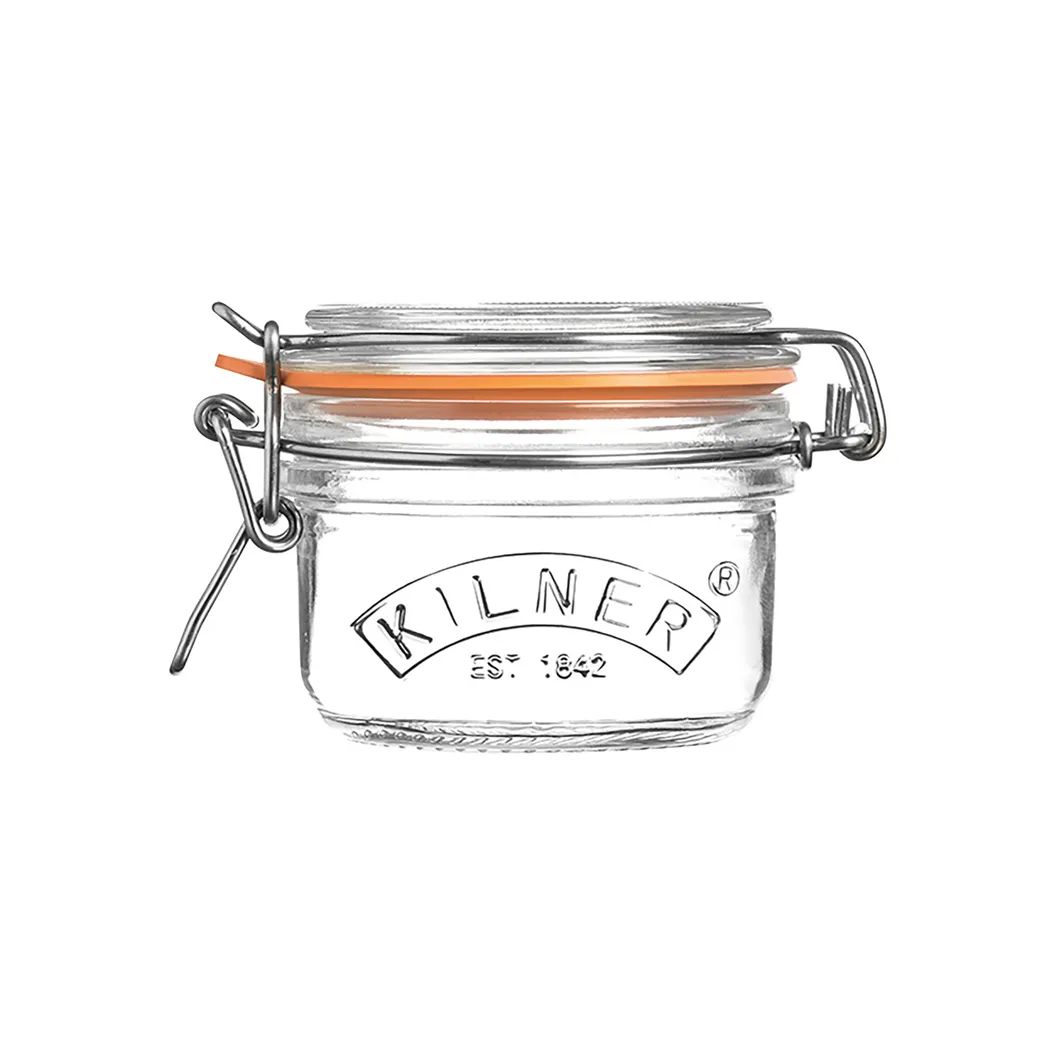 Kilner Bocal rond avec fermeture mécanique Kilner Clair, 125 ml