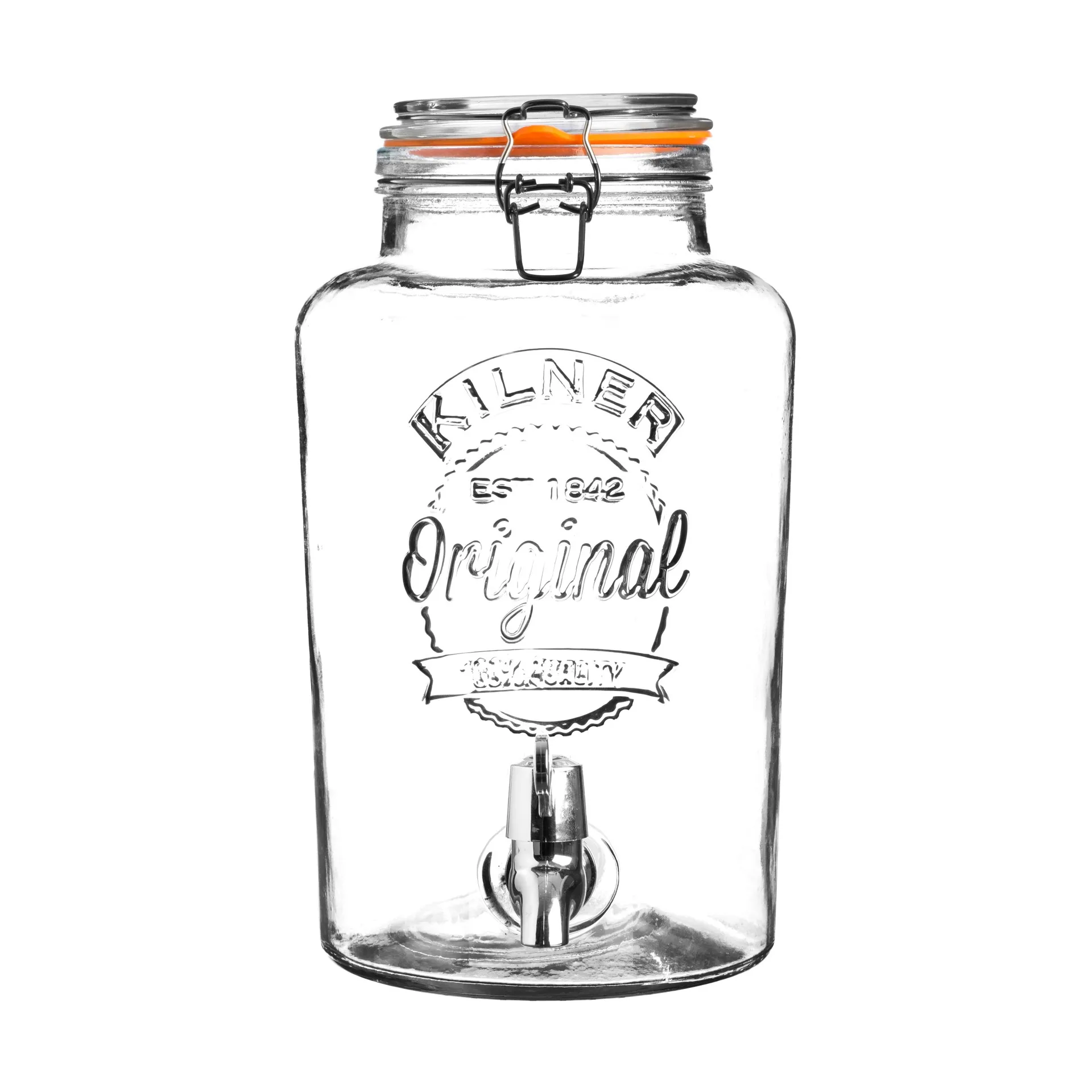Kilner Distributeur de boissons avec robinet Kilner Clair-acier inoxydable, 8 L