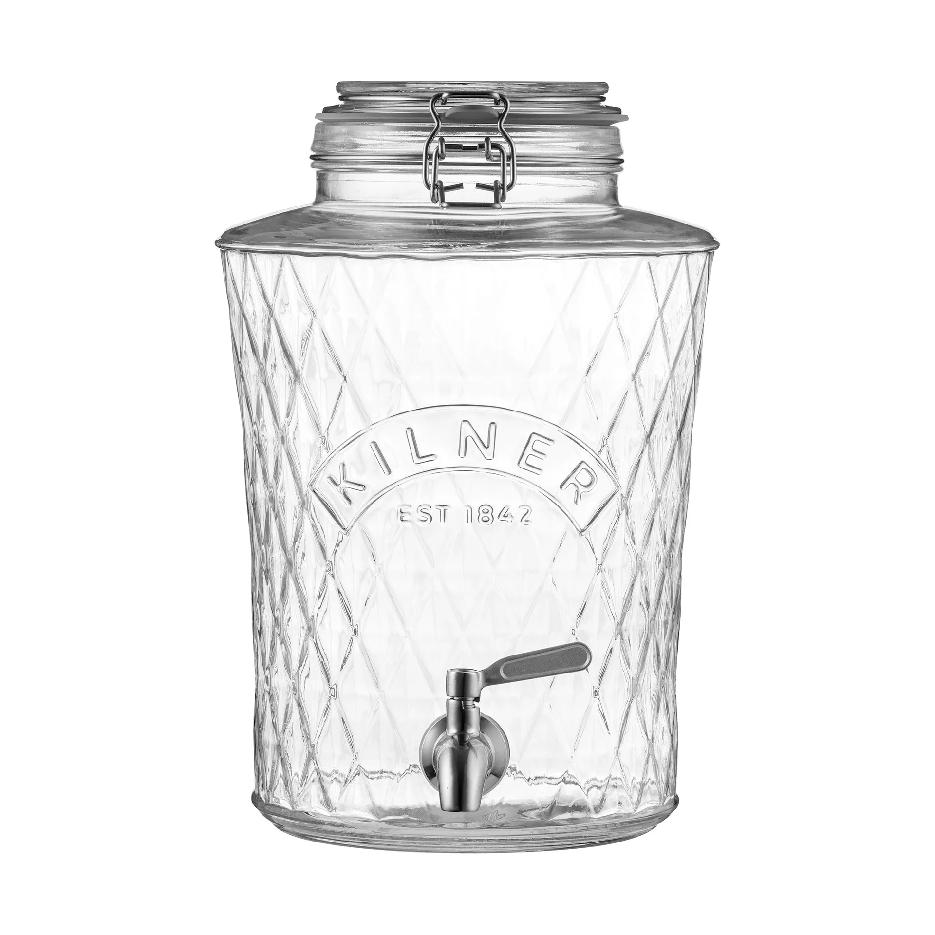 Kilner Distributeur de boissons DIAMANT avec robinet Kilner Clair, 5 L