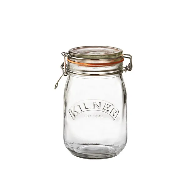 Kilner rund burk med bygel, Klar, 1 L