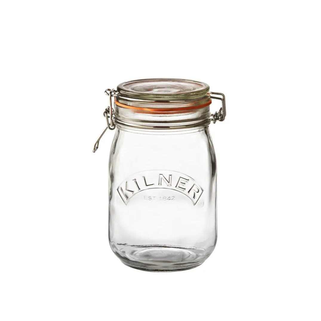 Kilner Kilner rund dåse med bøjle Klar, 1 l