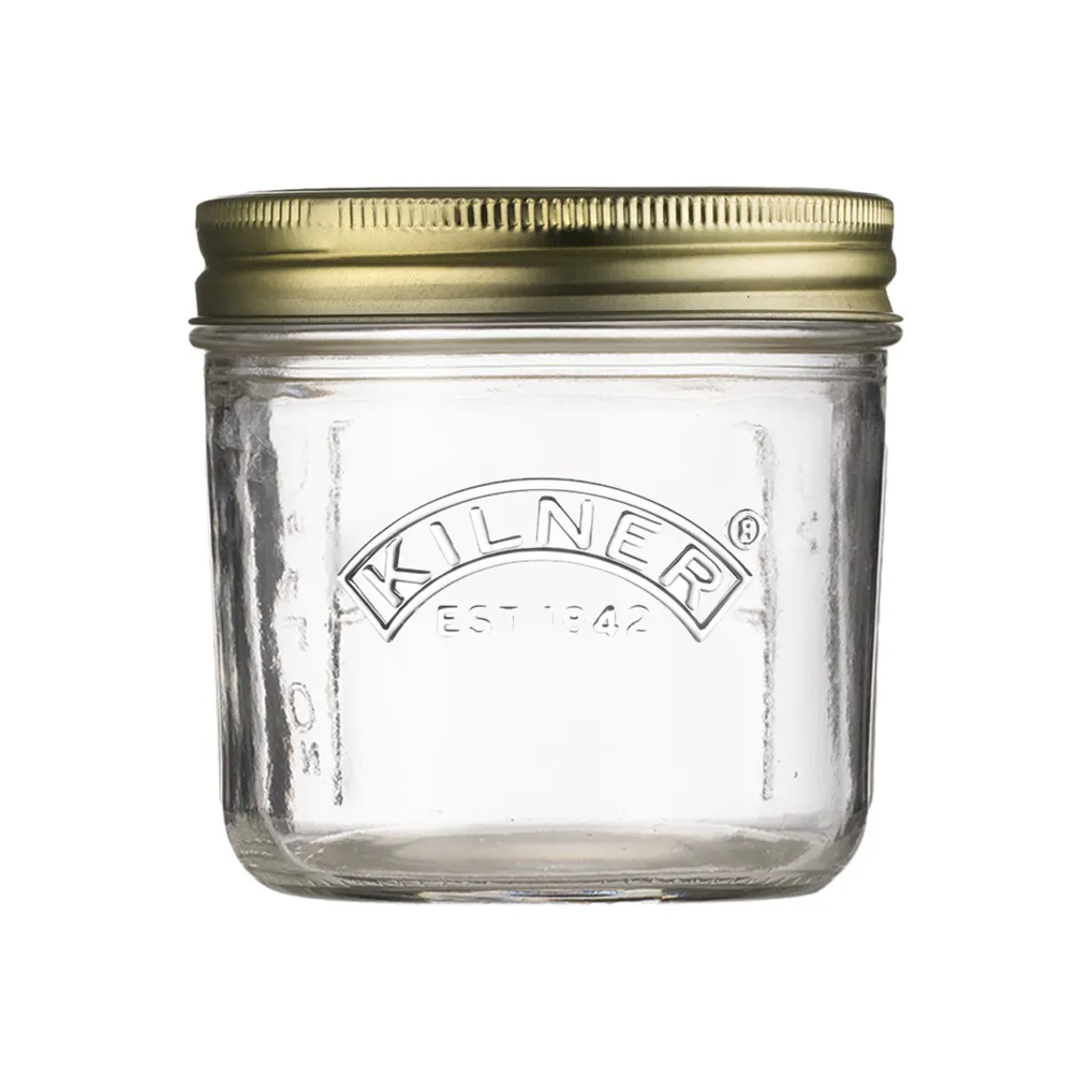 Kilner Kilner WIDE sylteglas Klar-guld, 200 ml