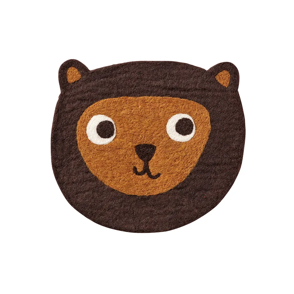 Klippan Yllefabrik Coussin de chaise Little Bear Marron