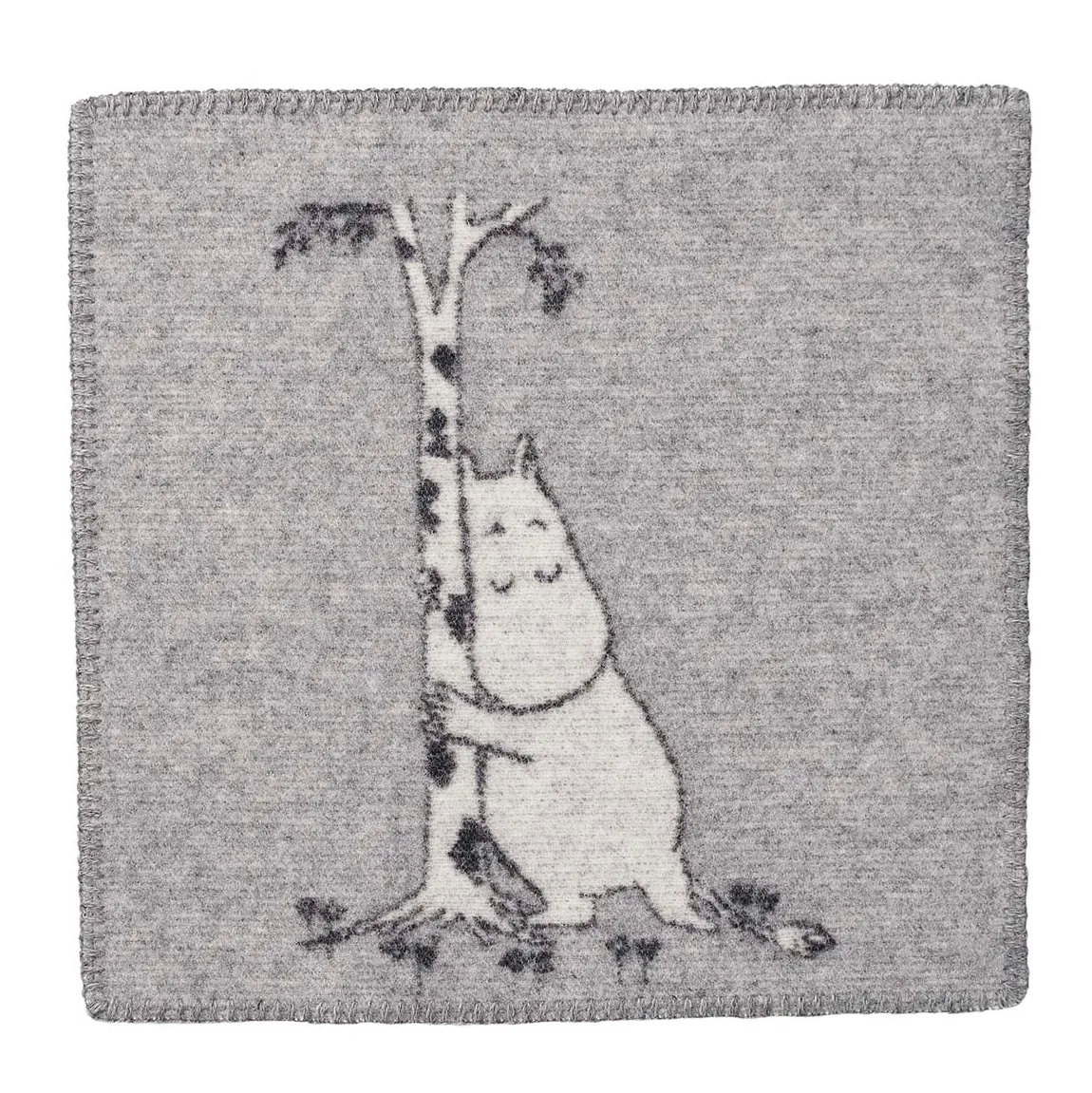 Klippan Yllefabrik Coussin de siège Moomin Tree Hug gris