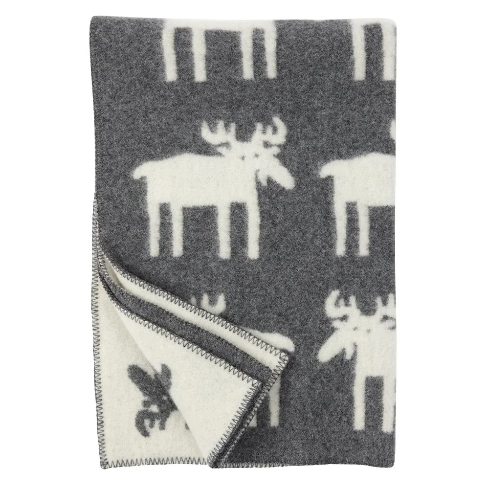 Klippan Yllefabrik Couverture en laine Elan gris cm — vue 3