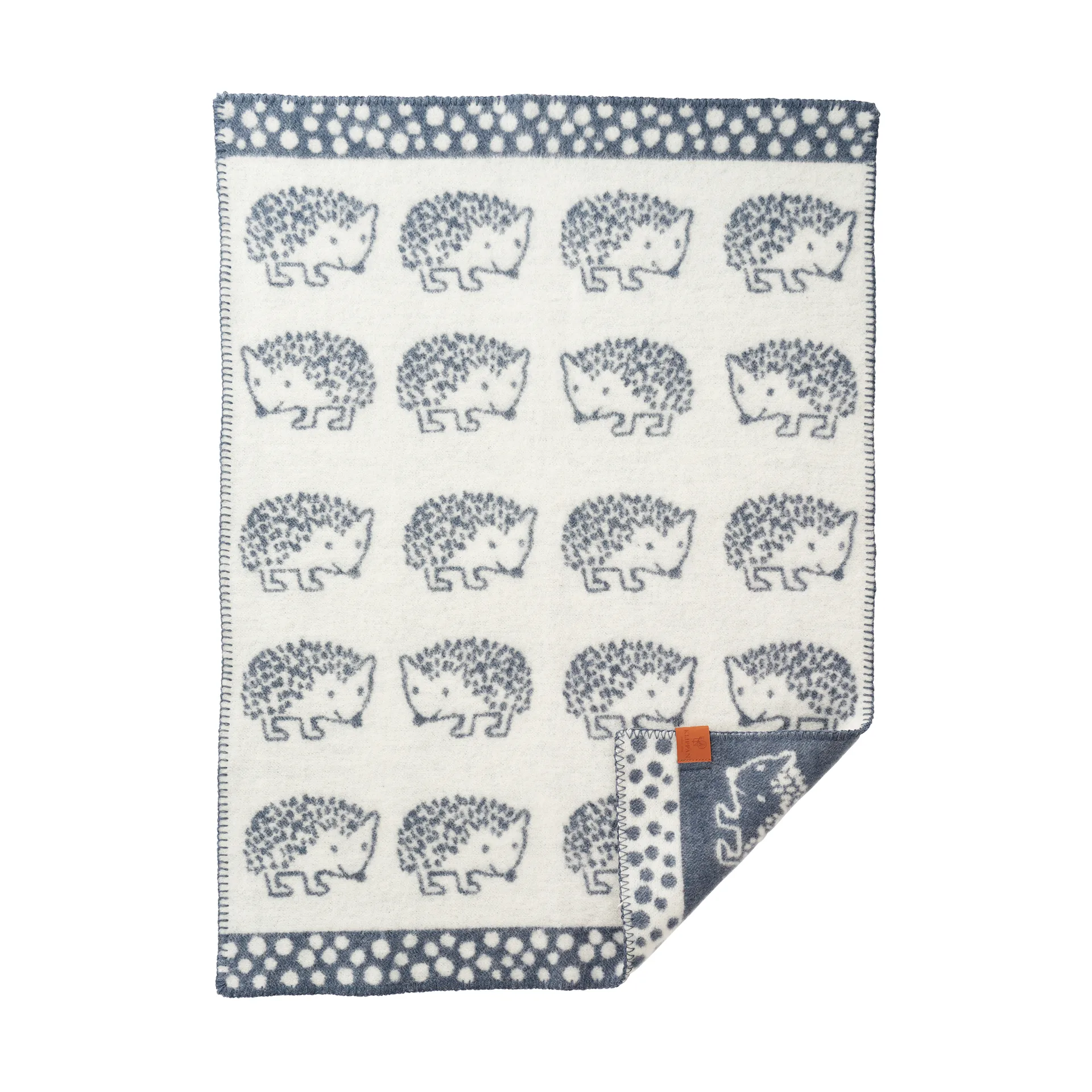 Klippan Yllefabrik Couverture enfant Hedgehog cm Bleu