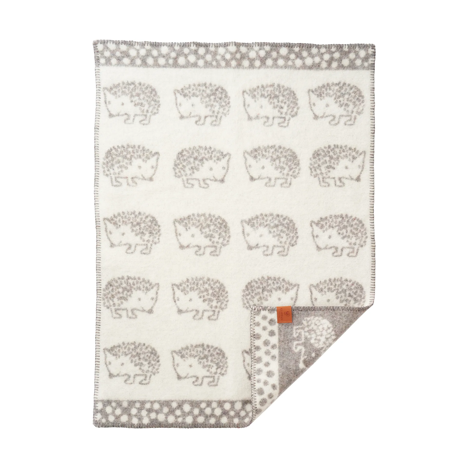 Klippan Yllefabrik Couverture enfant Hedgehog cm Gris