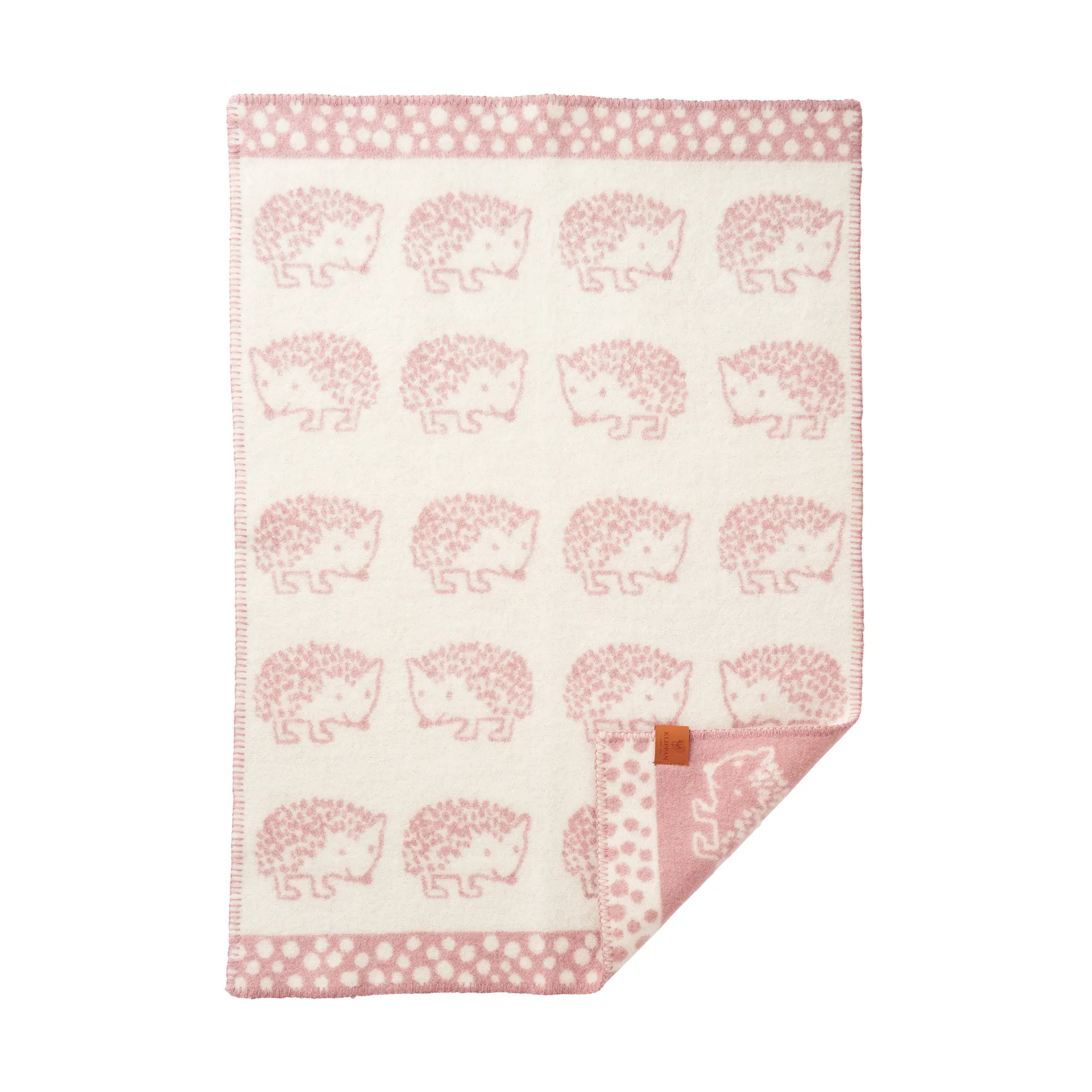 Klippan Yllefabrik Couverture enfant Hedgehog cm Rose