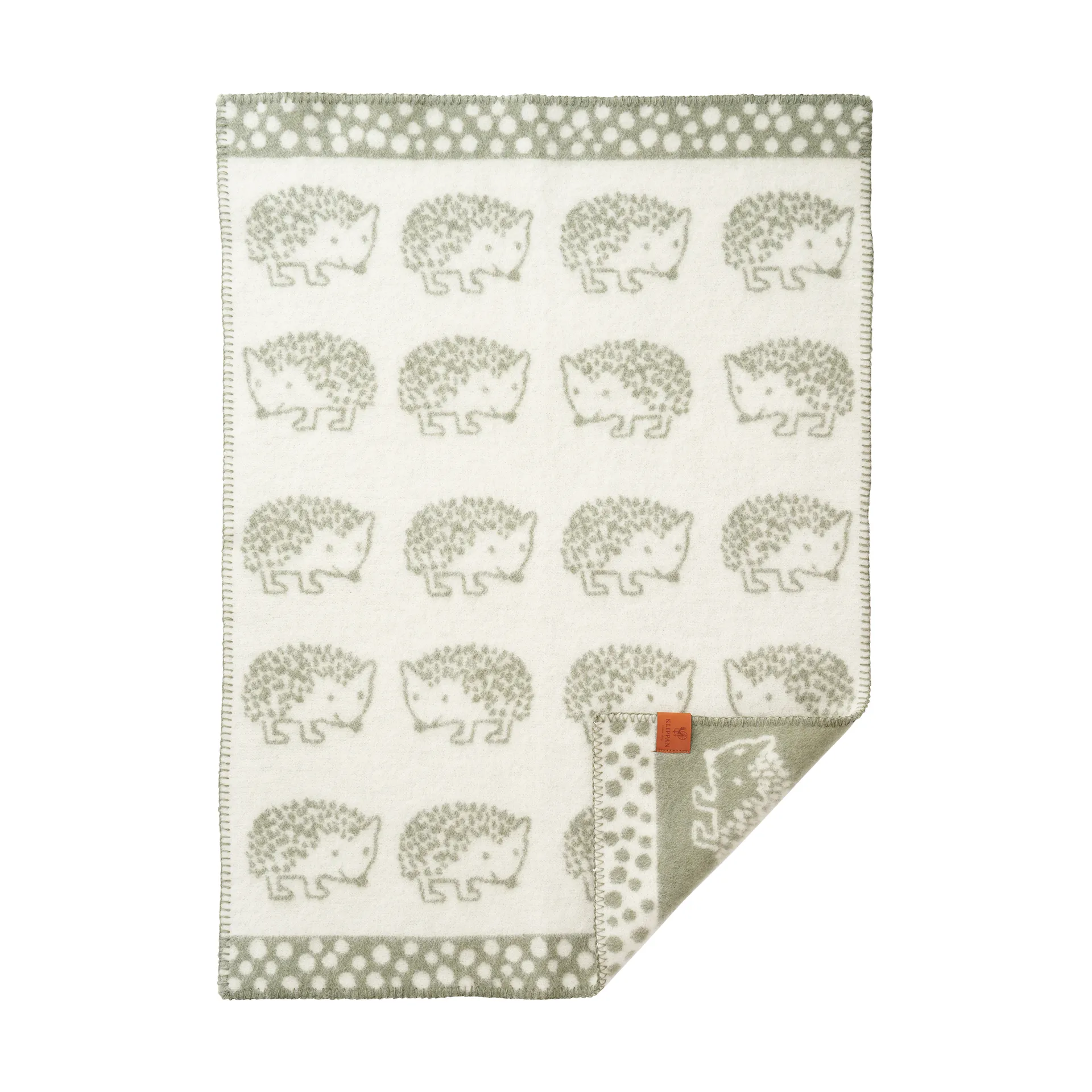 Klippan Yllefabrik Couverture enfant Hedgehog cm Vert