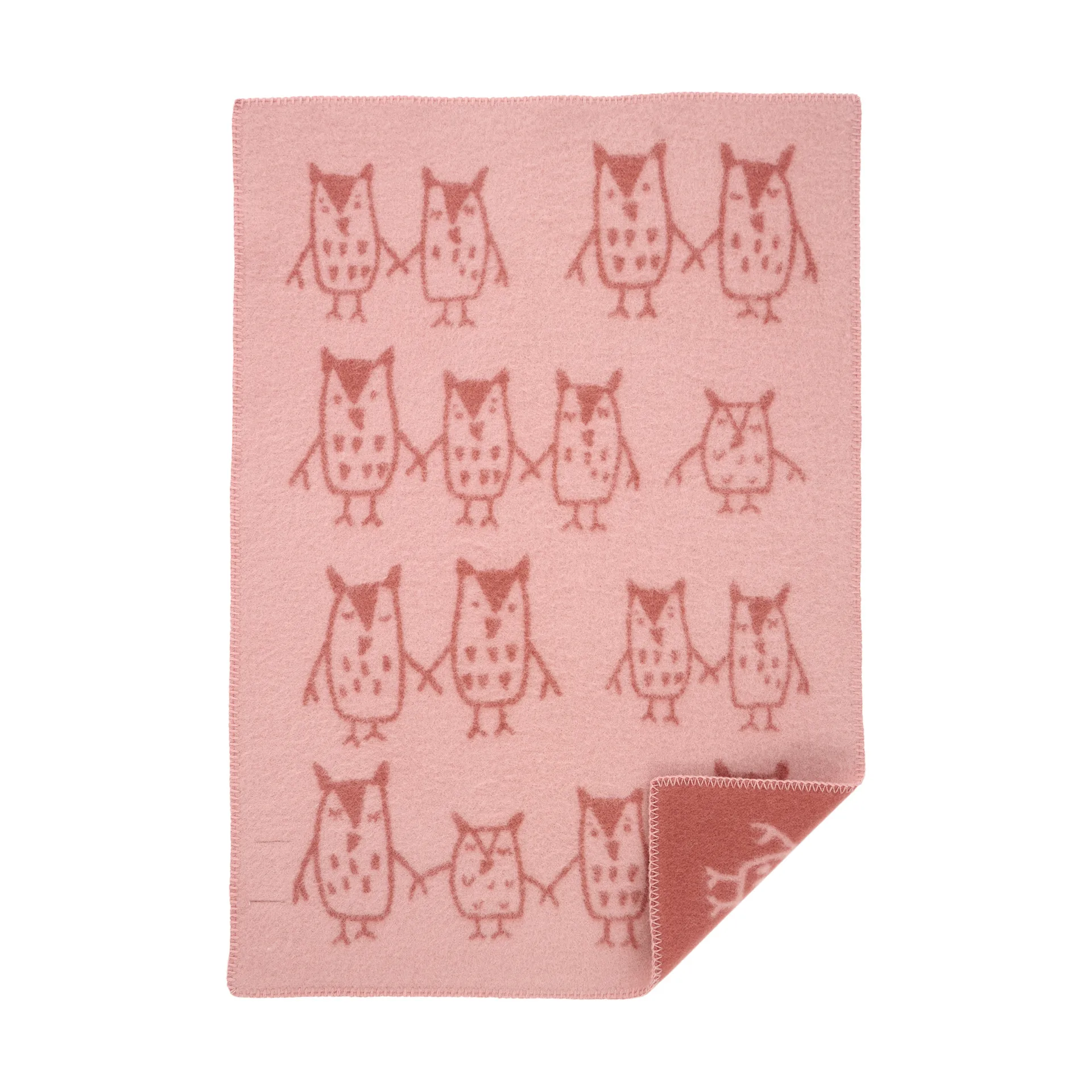 Klippan Yllefabrik Couverture pour enfant Hand in Hand cm Rose brown