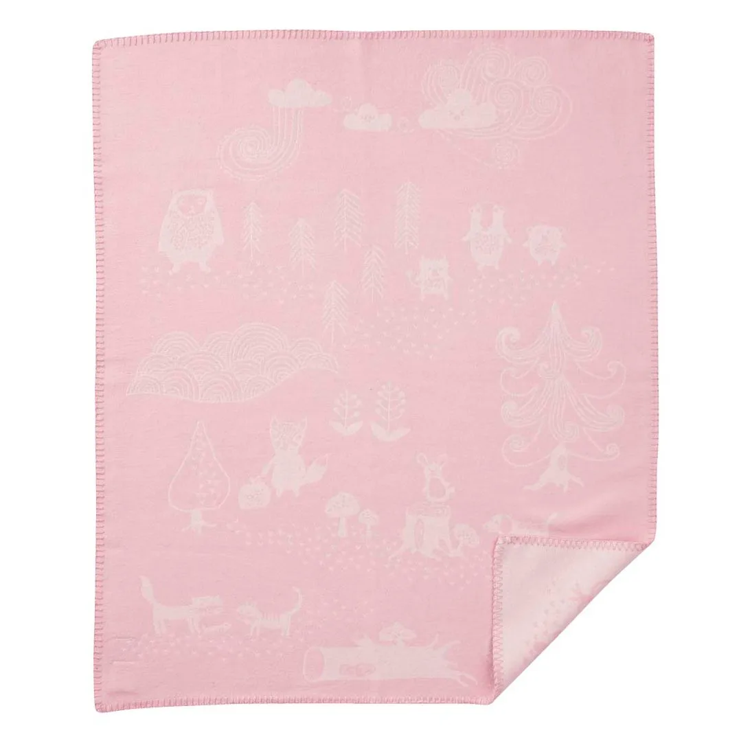Klippan Yllefabrik Couverture pour enfant Little bear rose