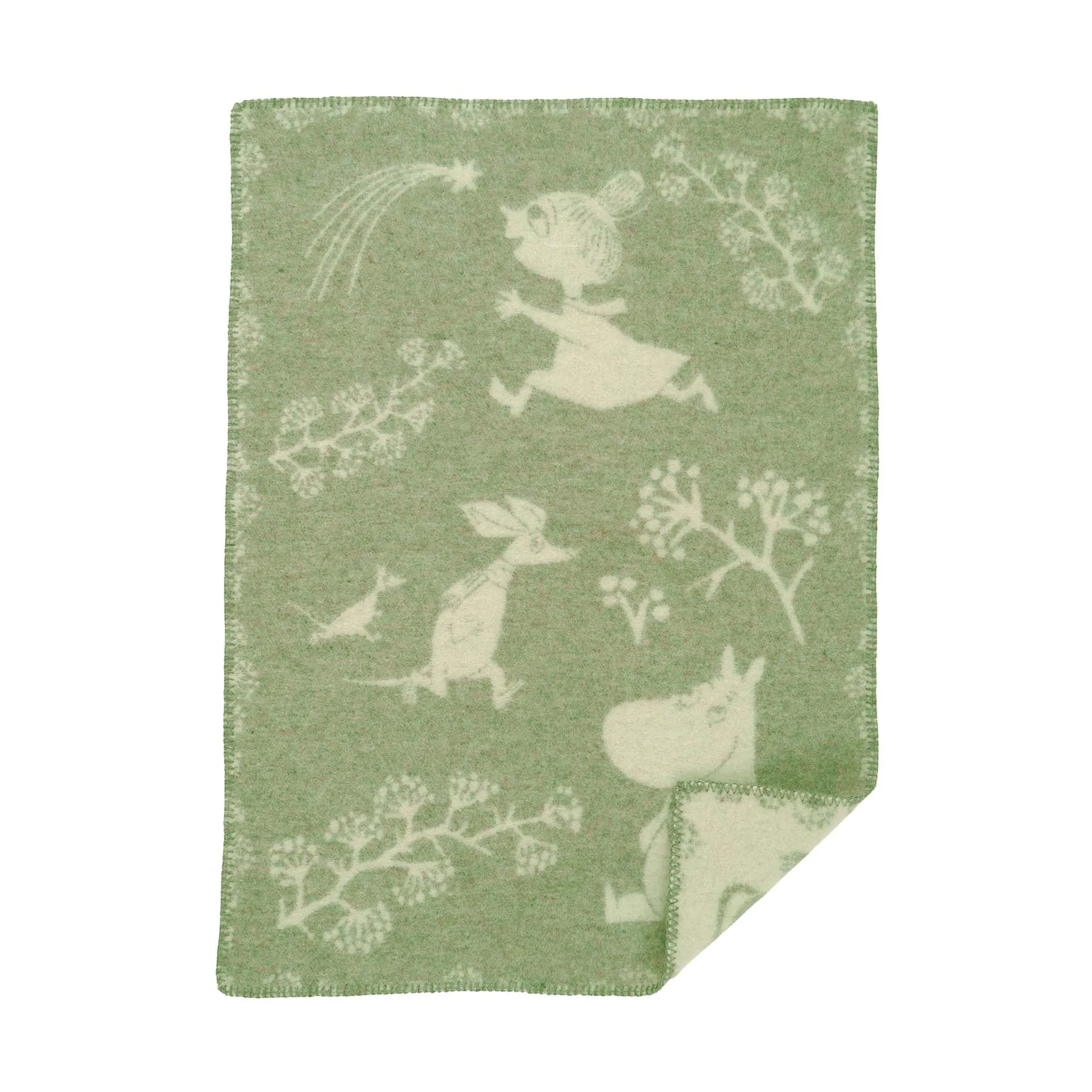 Klippan Yllefabrik Couverture pour enfant Moomin Winterland cm Frost green