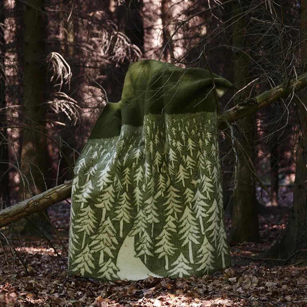 布団・毛布 KLIPPAN HOUSE INTHA FOREST House in the Forest wool blanket from Klippan Yllefabrik