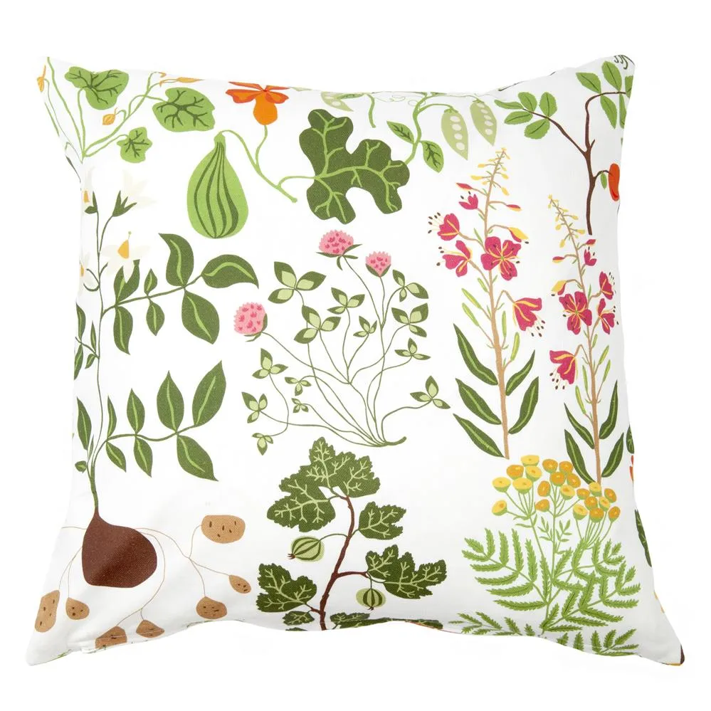 Klippan Yllefabrik Housse de coussin Leksand blanc