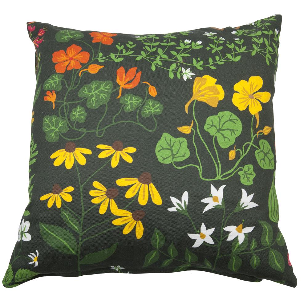 Klippan Yllefabrik Housse de coussin Leksand vert