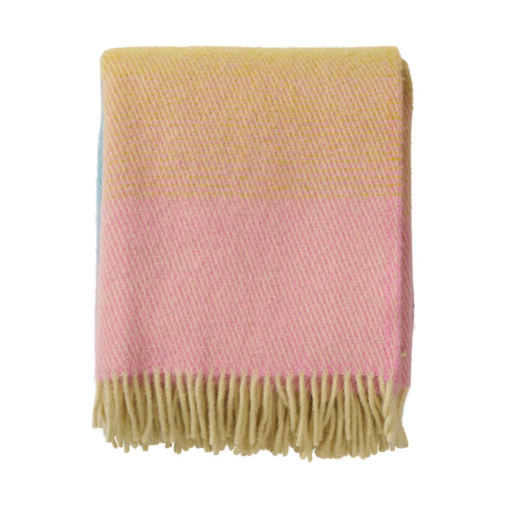 Klippan Yllefabrik Plaid Aurora en laine cm Pastel dream