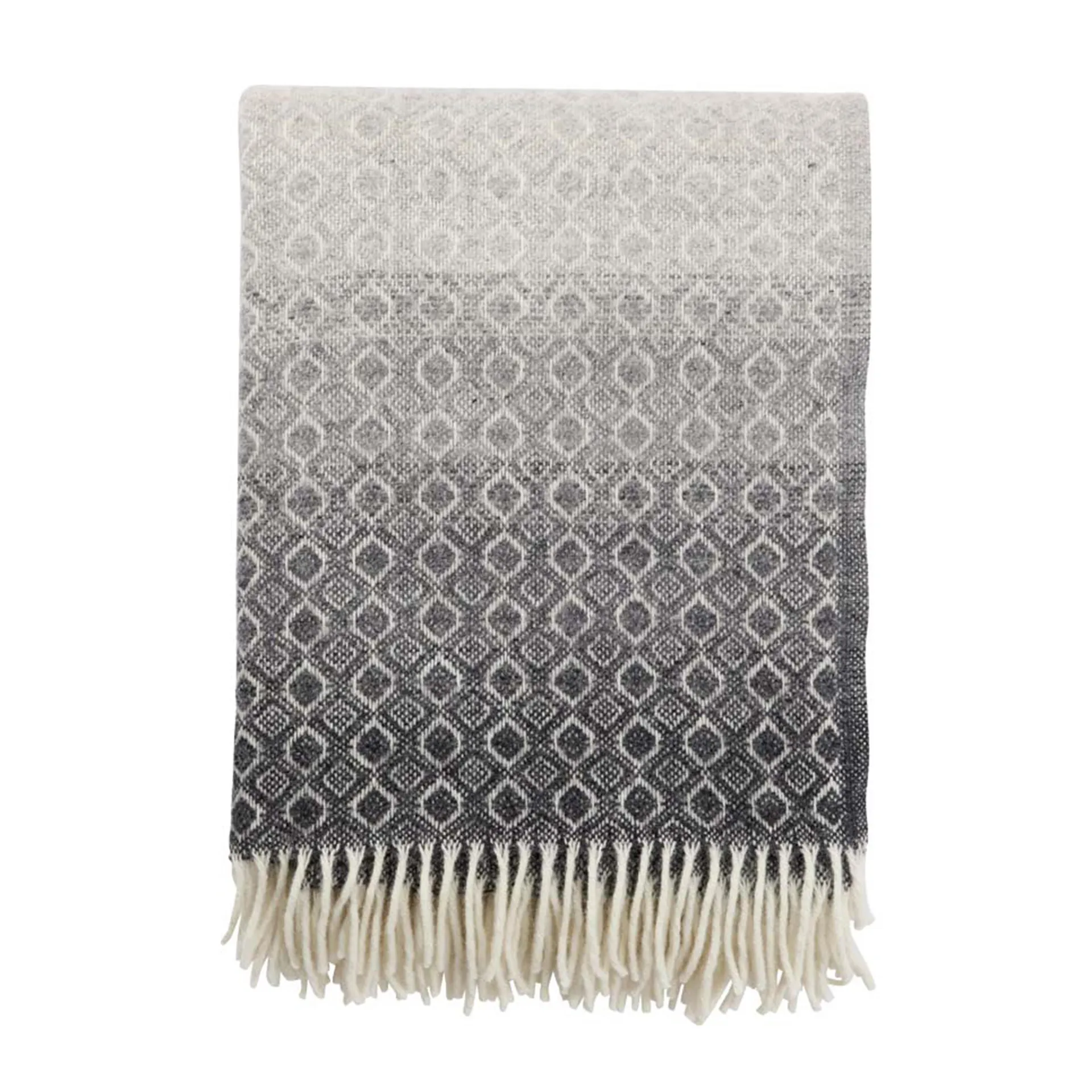 Klippan Yllefabrik Plaid de laine Havanna naturel